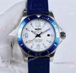 New Breitling Superocean II Watches - White Dial Blue Bezel